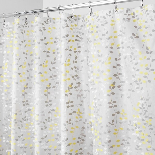 Shop Interdesign 32481 Peva Shower Curtain Gray Amp Yellow